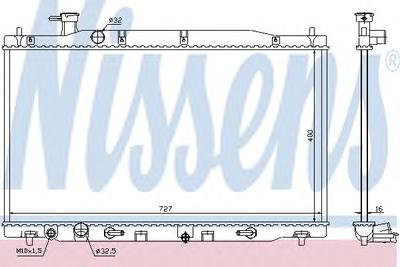Радиатор охлаждения NISSENS 68139