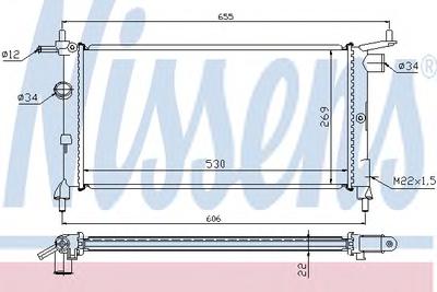 Радиатор охлаждения NISSENS 632851