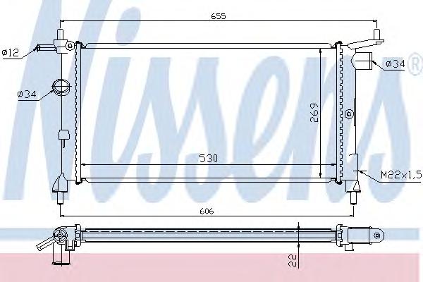 Радиатор охлаждения NISSENS