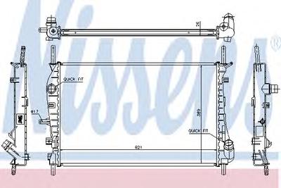 Радиатор охлаждения NISSENS 62023A