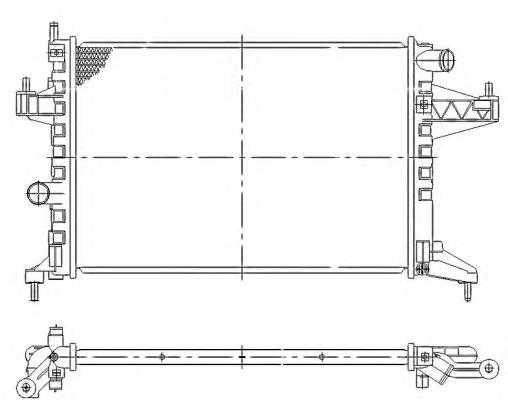 Радиатор, охлаждение двигателя NRF