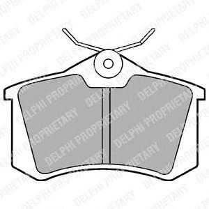 Комплект тормозных колодок, дисковый тормоз DELPHI