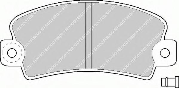 Комплект тормозных колодок, дисковый тормоз FERODO
