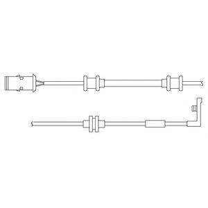 Контрольный контакт, контроль слоя тормозных колодок DELPHI