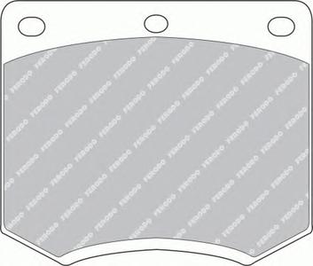 Комплект тормозных колодок, дисковый тормоз FERODO FDB167