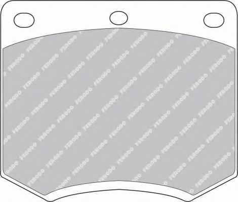 Комплект тормозных колодок, дисковый тормоз FERODO