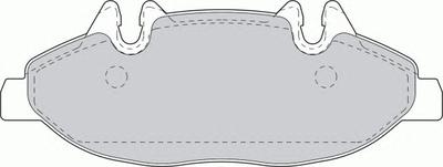 Комплект тормозных колодок, дисковый тормоз FERODO FVR1493