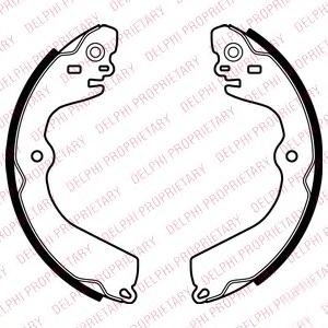 Комплект тормозных колодок DELPHI