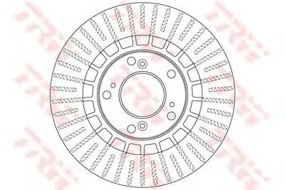 Тормозной диск TRW DF6493
