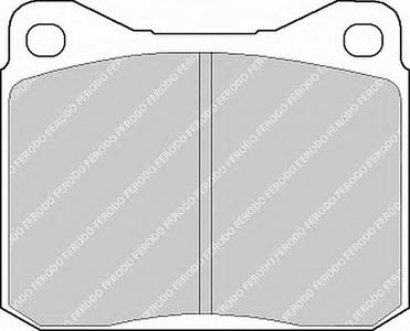 Комплект тормозных колодок, дисковый тормоз FERODO FVR129