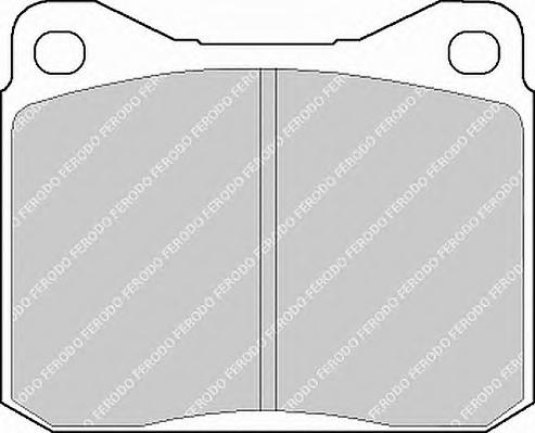 Комплект тормозных колодок, дисковый тормоз FERODO