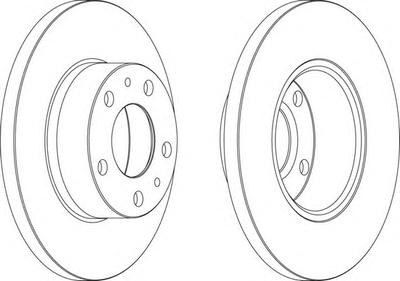 Тормозной диск FERODO DDF758