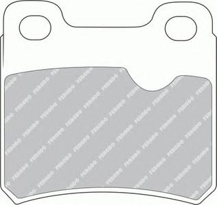 Комплект тормозных колодок, дисковый тормоз FERODO FDB586