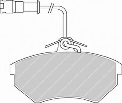 Комплект тормозных колодок, дисковый тормоз FERODO