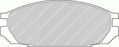 Комплект тормозных колодок, дисковый тормоз FERODO FDB937