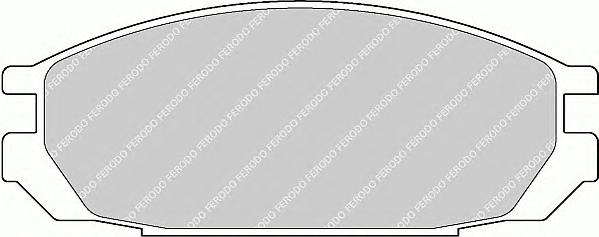 Комплект тормозных колодок, дисковый тормоз FERODO