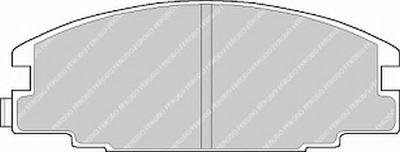 Комплект тормозных колодок, дисковый тормоз FERODO FDB678