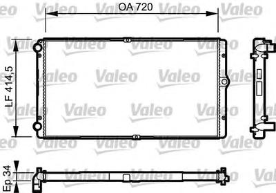 Радиатор охлаждения VALEO 732177