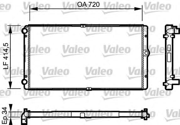 Радиатор охлаждения VALEO