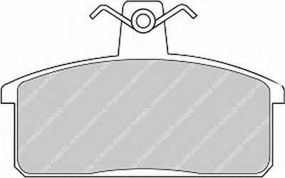 Комплект тормозных колодок, дисковый тормоз FERODO FDB906