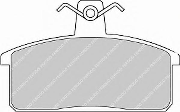 Комплект тормозных колодок, дисковый тормоз FERODO