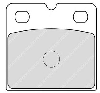 Комплект тормозных колодок, дисковый тормоз FERODO FDB1983