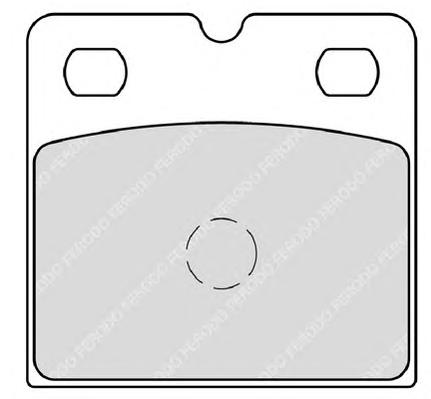 Комплект тормозных колодок, дисковый тормоз FERODO
