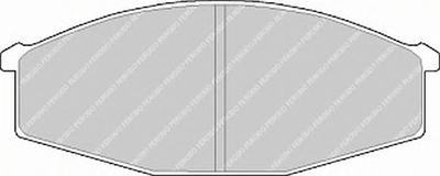 Комплект тормозных колодок, дисковый тормоз FERODO FDB643