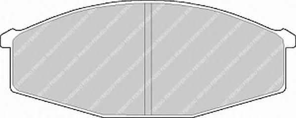 Комплект тормозных колодок, дисковый тормоз FERODO