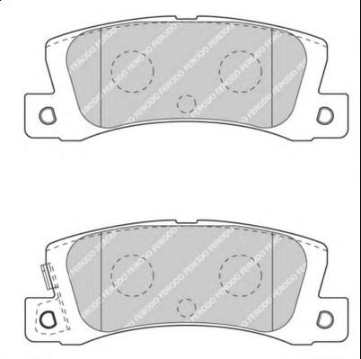 Комплект тормозных колодок, дисковый тормоз FERODO