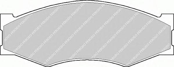 Комплект тормозных колодок, дисковый тормоз FERODO