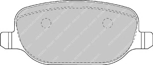 Комплект тормозных колодок, дисковый тормоз FERODO