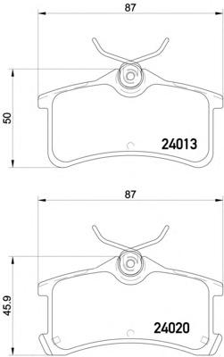 Комплект тормозных колодок, дисковый тормоз TEXTAR