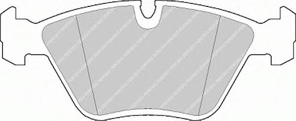 Комплект тормозных колодок, дисковый тормоз FERODO