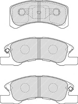 Комплект тормозных колодок, дисковый тормоз FERODO