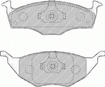 Комплект тормозных колодок, дисковый тормоз FERODO FDB1517