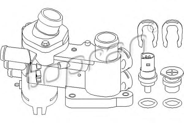 Корпус термостата TOPRAN