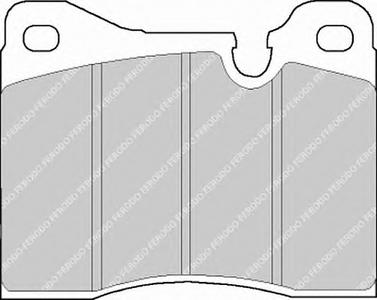 Комплект тормозных колодок, дисковый тормоз FERODO FDB163