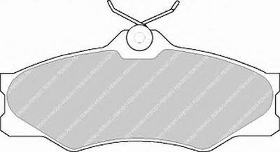 Комплект тормозных колодок, дисковый тормоз FERODO FVR517