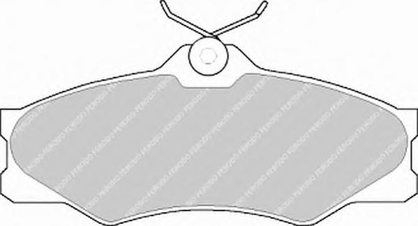 Комплект тормозных колодок, дисковый тормоз FERODO