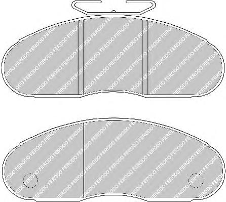 Комплект тормозных колодок, дисковый тормоз FERODO