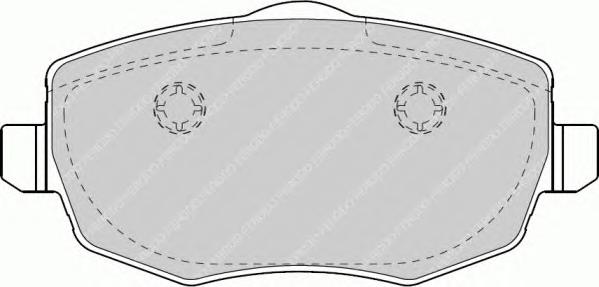 Комплект тормозных колодок, дисковый тормоз FERODO