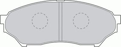 Комплект тормозных колодок, дисковый тормоз FERODO FDB1596