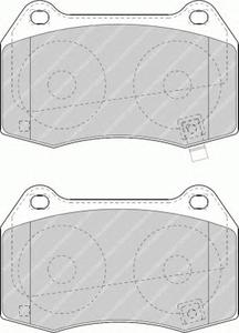 Комплект тормозных колодок, дисковый тормоз FERODO FDB1561