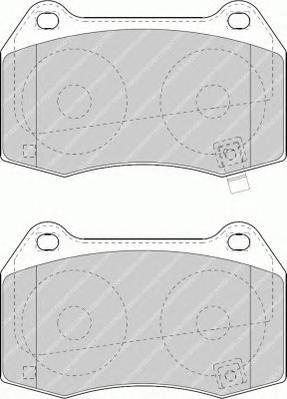 Комплект тормозных колодок, дисковый тормоз FERODO