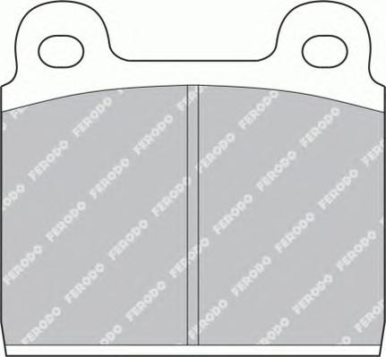 Комплект тормозных колодок, дисковый тормоз FERODO