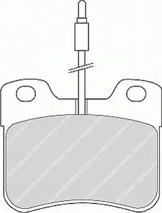 Комплект тормозных колодок, дисковый тормоз FERODO FDB745