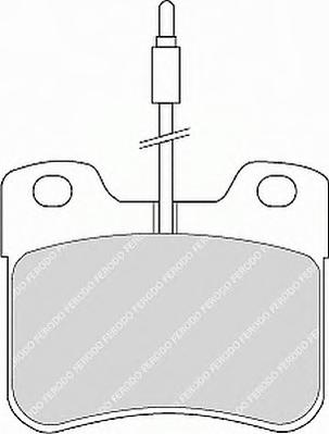 Комплект тормозных колодок, дисковый тормоз FERODO