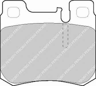 Комплект тормозных колодок, дисковый тормоз FERODO FDB693