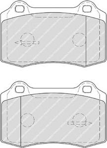 Комплект тормозных колодок, дисковый тормоз FERODO FDB1949
